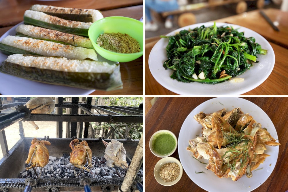 Quán tọa lạc ngay ngã ba Măng Linh, trên đường dẫn đến các khu du lịch như Thung Lũng Vàng và Làng Cù Lần